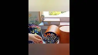 Organizing my Pen Markers using my diy new pen holder 💖💖💖 #shorts #diy #crafts #asmr