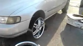 the new 2 crave 20 inch rims for the nissan