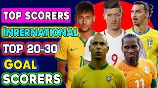 Highest International Goal Scorers Top 20 to 30 ⚽ All Time Top 20 to 30 International Goal Scorers