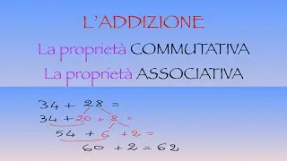 ADDIZIONE Propriet&agrave; commutativa e associativa Terza e quarta elementare  - ripasso veloce