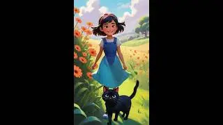 Girl & Cat Best Friends Forever ❤️ | Adorable Kids Story  | Cute Kids Story #Shorts #ytshorts