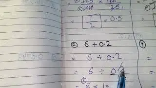 6 / 0.2 || Division ➗ of Decimal Numbers || How to divide decimals 
