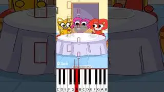 Sprunki OC : I Tricked Everyone Into Thinking I Can Cook  (@ChooChooBrother) - Octave Piano Tutorial
