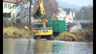 Hackschnitzel Eichenseer - Flussbettreinigung Burglengenfeld am 26.11.2011 - 1