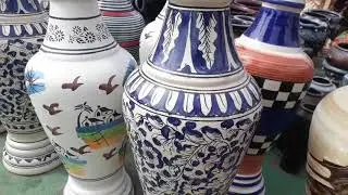 Roadside ceramic pots shop | ceramic pots for plants hyderabad