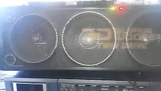 Hitachi TRK-9100W & Hitachi TRK-3D80 all Vintage Boomboxes (full control by digital emotion)