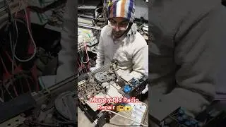 Murphy Old Radio Repair 📻😱 #murphy #old #radio #repair #shorts #video #vintage #youtube #retro