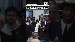Defence Minister Rajnath Singh receives French Defence Minister Catherine Vautrin in Vemagal