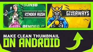 How to make gaming thumbnail on Android | how to make pubg clean thumbnail | THUMBNAIL TUTORIAL