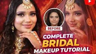 Complete Bridal makeup tutorial || step by step makeup tutorial #viral #makeup 