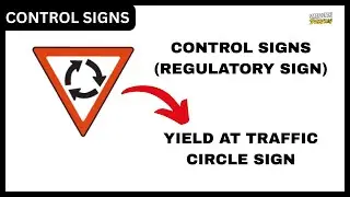 REGULATORY SIGNS: Control Signs | South African Regulatory Road Signs | YIELD AT TRAFFIC CIRCLE SIGN