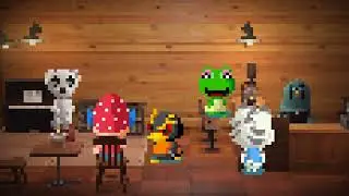 Animal Crossing Coffee Shop Ambience: Realistic Soundscape ☕🎇🦉
