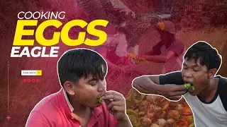 Primitive Technology - Eating delicious - Cooking Eggs EAGLE