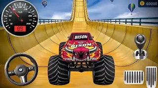 👿 Impossible Mega Monster Truck Viral Game 🎯 Very Hard Task 👉 Android phone 🔥 4&times;4 Stunt in Monster⚠️
