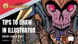 CONSEJOS PARA DIBUJAR EN ILLUSTRATOR speedpainting + guía rapida