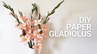 How to Make a Paper Gladiolus Flower 🌸 Cardstock Tutorial