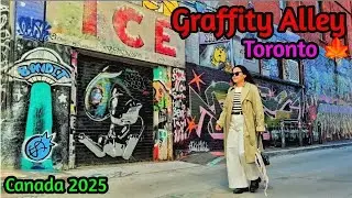 Toronto's Graffiti Alley 🇨🇦 | Stunning Street Art Tour 🎨🍁 | Canada 2025