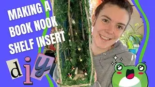 DIY Book Nook shelf insert | fairy forest booknook tutorial