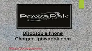 Disposable Phone Charger  -  powapak com