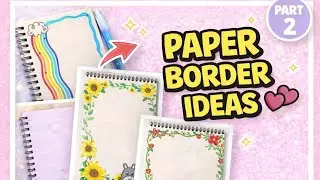50+ Easy & Aesthetic Paper Border Designs 🍁🌷For Students 👦📖🎒