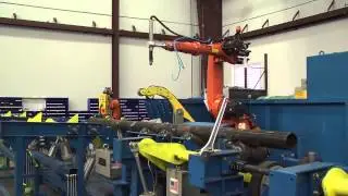 Robotic Plasma Cutting System with Conveyor for Pipe