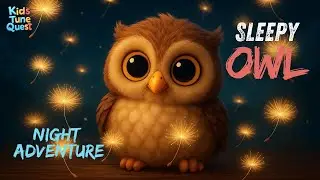 Sleepy Owl Lullaby | Relaxing Instrumental Animation for Kids | 2 hours