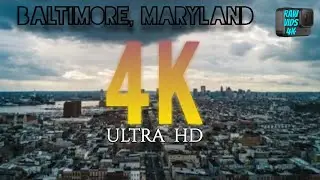 [4K] Raw Video - Driving in Baltimore Maryland at night - Suburbs and Downtown