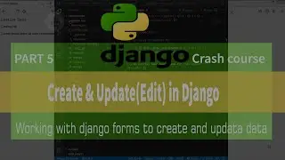 Function based or basic view to create and  edite object in django | Django for beginners part5