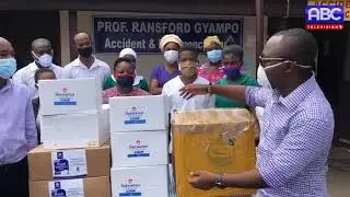 Professor Ransford Gyampo donates PPEs to Saltpond Hospital