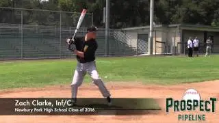 Zach Clarke Prospect Video, Inf C, Newbury Park High School Class of 2016
