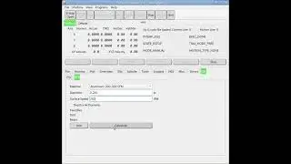Flex GUI Drilling speed and feed calculator
