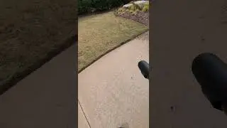 Ryobi 850cfm backpack blower in ACTION