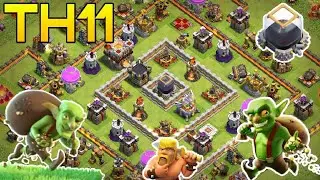 th11 farming base 2018/coc th11 all storage protection farming base 2018/trophy base/clash of clan