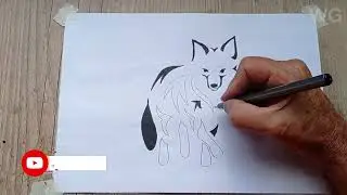 Como fazer um desenho vetorial de um lindo animal.  Muito f&aacute;cil de desenhar...