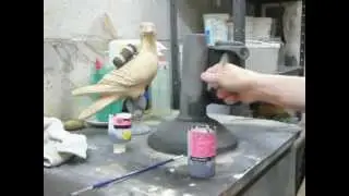 Early Wireless, sculpting a carrier pigeon