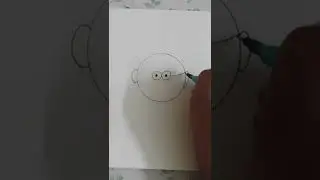 Draw an easy Old Man Face using a circle. #easydrawing #easydrawingforkids #easyartforkids #easyart