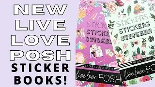 NEW LIVE LOVE POSH STICKER BOOKS | CRAFTY PLANNER & PLANT BABE FLIP THROUGH