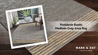 Poeldonk Rustic Medium Gray Area Rug