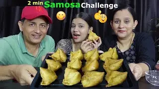 2 MINUTES SAMOSA EATING CHALLENGE @BudaBudiVlogs