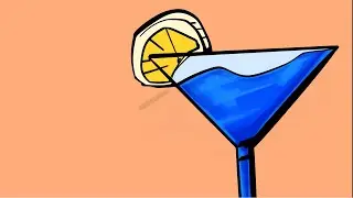 Cocktail Drawing #art #digitalart #cocktail