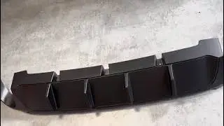 COMPETITION Rear Bumper Lower Diffuser - Single Exhaust Tips FORD MUSTANG 2013-2014 jgdattack.eu