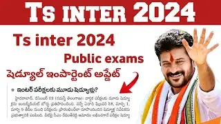 ts inter 2024 exam date | ts Inter 2024 Big update