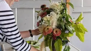 Arranging with farm flowers