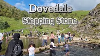 Dovedale Steeping stone Peak District Derbyshire UK Ashbourne