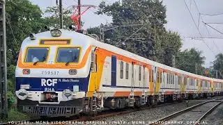 Brand New RCF Memu On Trial Ranaghat Shed BHEL Memu 