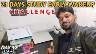 21 Days Study Early Wakeup Challange | Day 12 | Ca Foundation May 26 #studyvlog #aspiran #ca #jainul