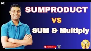sumproduct vs sum & multiply | Sumproduct function ||#sumproduct #excelfunction #excelformula
