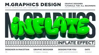 How to Create 3D Bubble Text in Adobe Illustrator | Inflate effect | 2024