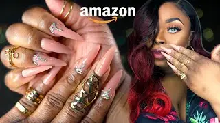 DIY Modelones polygel nail kit tutorial | AMAZON Bling Nails