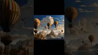 The Golden Age Of Ballooning #ballooning #hotairballoon #goldenage #surrealism #animation #ai